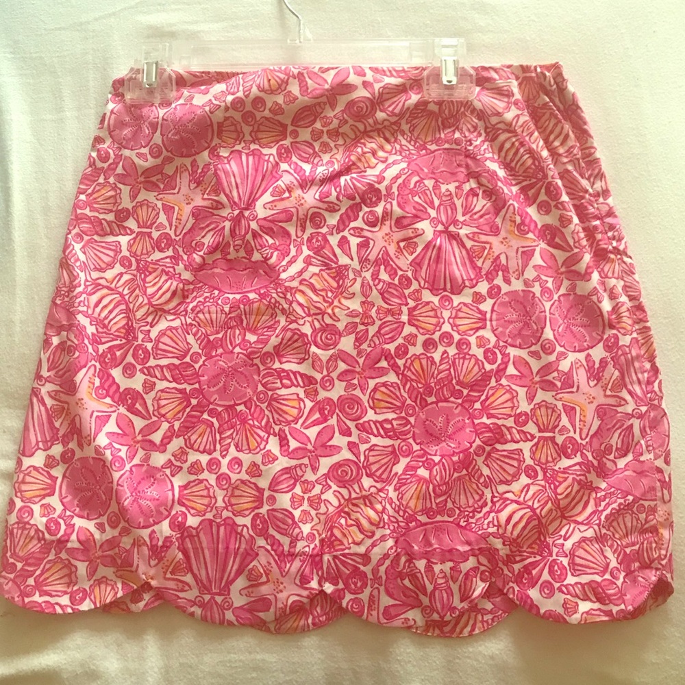 Lilly Pulitzer Hotty Pink Sailors Valentine Skirt